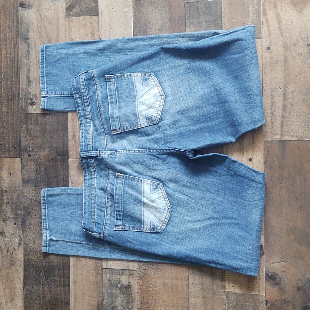 American Eagle Light wash Vintage look Jeans wom sz 12 reg